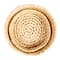 Household Essentials Natural Handwoven Corn Leaf Nestable Basket Set with Lids